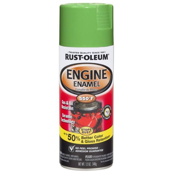 Rust-Oleum Automotive 12 oz. 550 Degree Gloss Grabber Green Ceramic Engine Enamel Spray Paint (Case of 6)