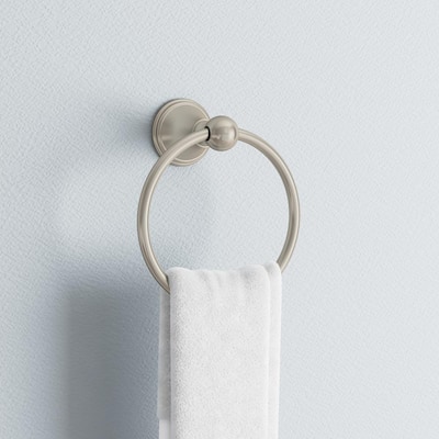 Crestfield Towel Ring in SpotShield Brushed Nickel