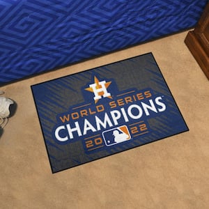 Houston Astros 2022 MLB World Series Champions Blue 2 ft. x 3 ft. Starter Mat Area Rug