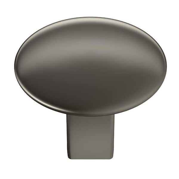 Amerock Riva 1-1/4 in. (32mm) Modern Polished Nickel Round Cabinet Knob