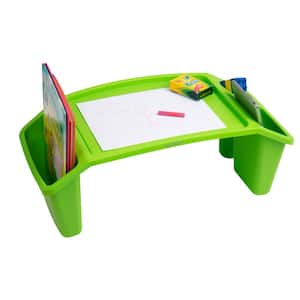 22.25 in. Rectangle Green Plastic Portable Kids Lap Desk Activity Tray
