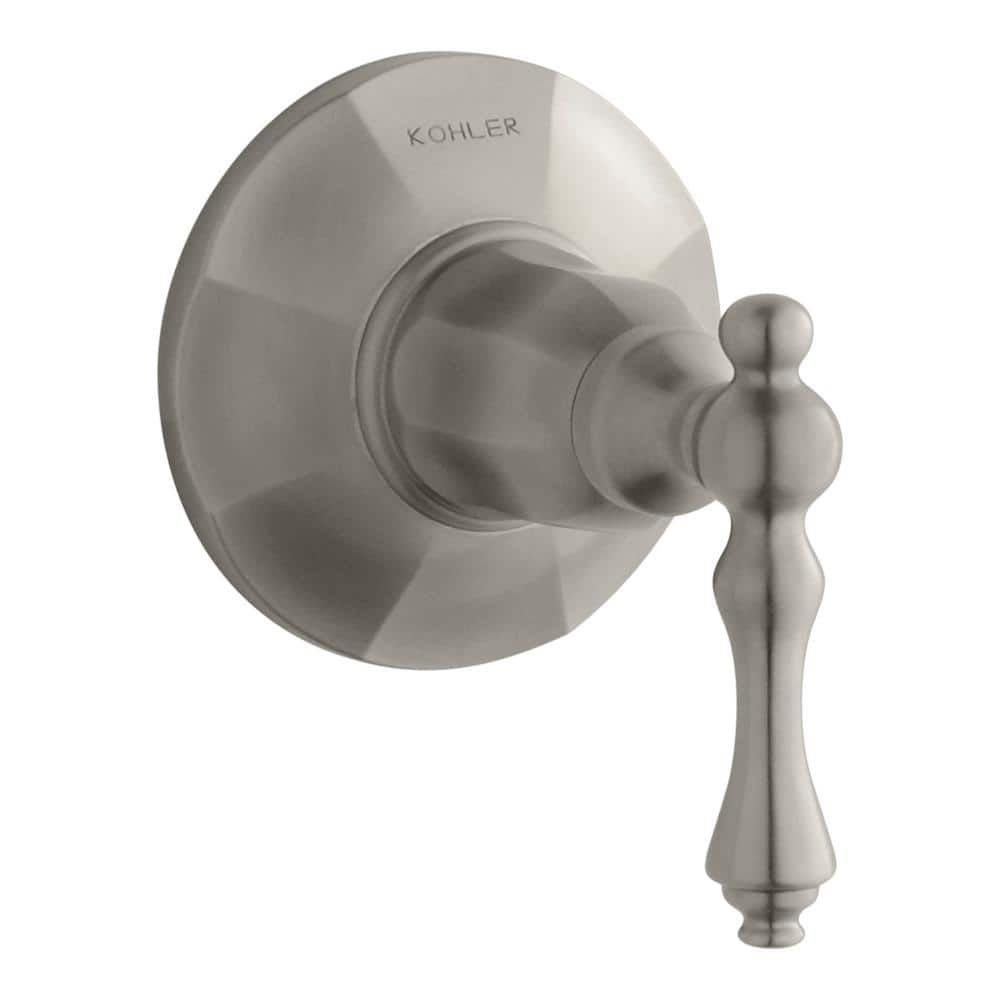 KOHLER Kelston 1-Handle Transfer Valve Trim Kit in Vibrant Brushed Nickel (Valve Not Included)