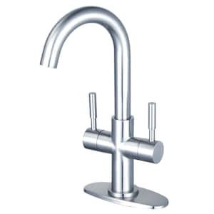 Concord 2-Handle Single Hole Bathroom Faucet with Push Pop-Up in Polished Chrome