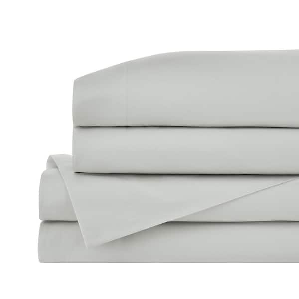 StyleWell Brushed Soft Microfiber Shadow Gray 4-Piece Queen Sheet Set