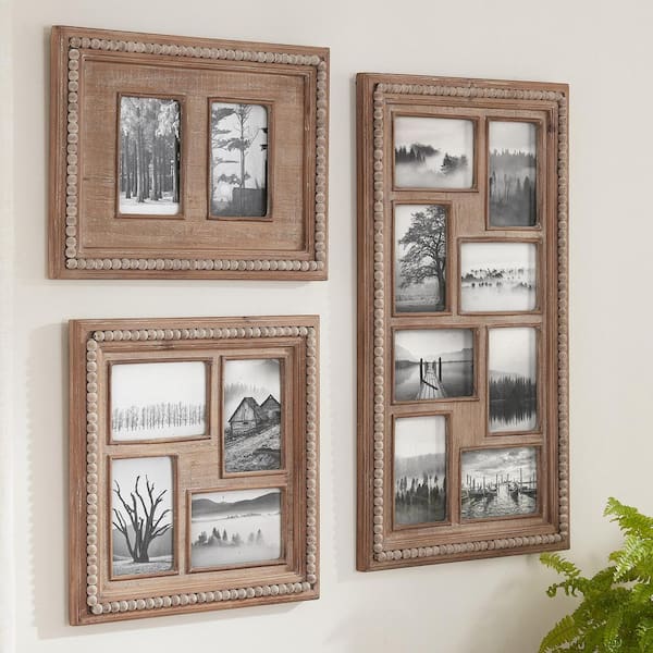 OAVQHLG3B 4x6 Picture Frame Modern Natural Wood Picture Frame Wall Decor  for 4x6 inch Photo,Wooden Picture Photo Frames for Tabletop & Wall  Display,Wedding or Home Decoration 