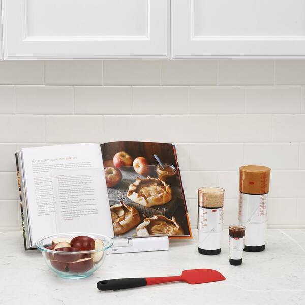 OXO Good Grips White Pop-Up Cookbook Holder with Splatter Screen