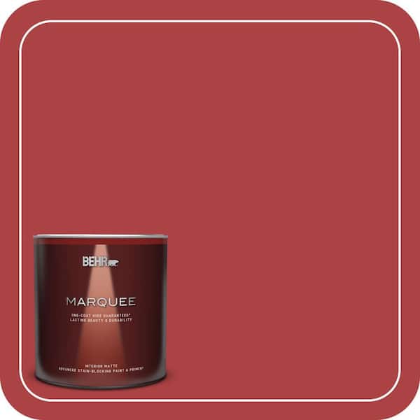 BEHR MARQUEE 1 qt. #160B-7 Daredevil Matte Interior Paint & Primer
