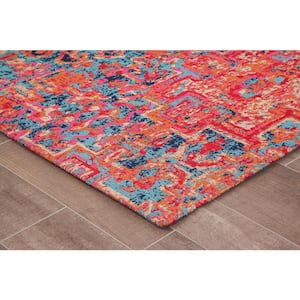 Merida Multi-Colored 54 in. x 40 in. Polyester Chair Mat