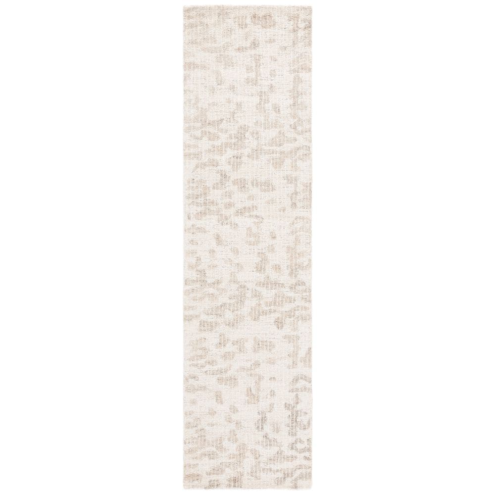 Ebony 2 ft. x 9 ft. Ivory/Gray Abstract Botanical Runner Rug price history on PriceWatchPro