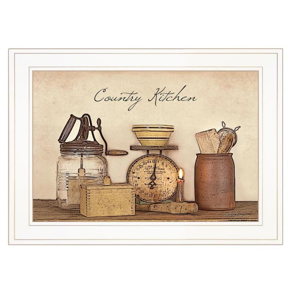 HomeRoots Charlie Country Kitchen 1-Piece Framed Wall Art 19 in. x 15 in.