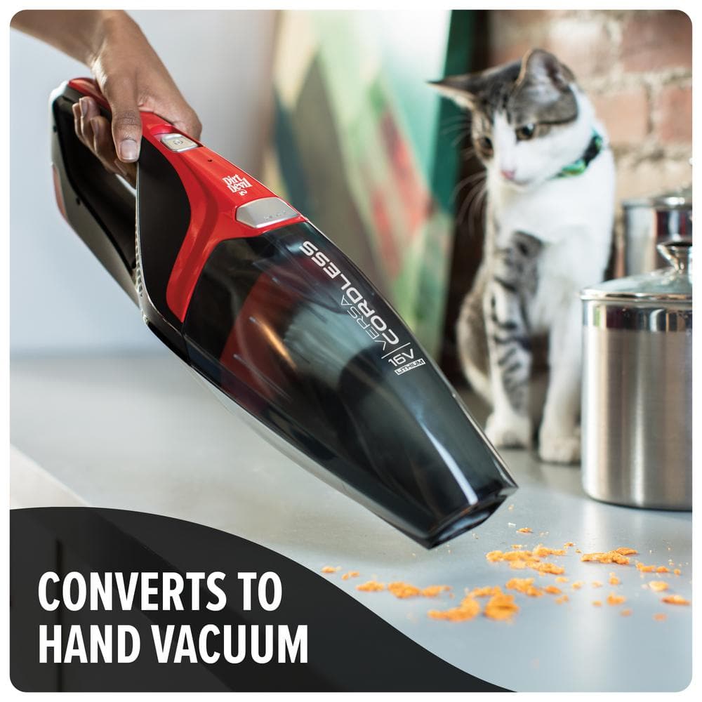 Dirt Devil Red Cordless 3-in-1 Stick Vacuum Cleaner