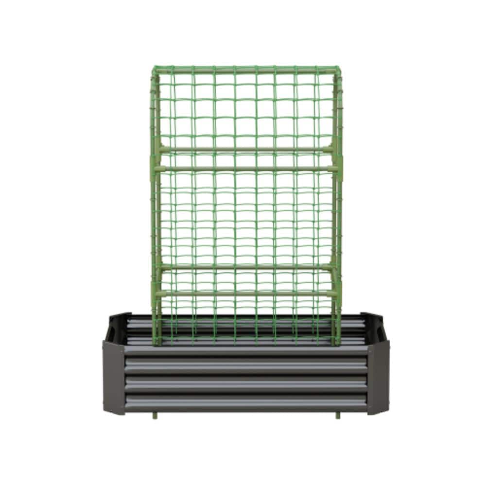 4x2x1 Ft Black Arch Trellis Raised Garden Bed 59 Inch Tall Galvanized Planter Box price history on PriceWatchPro
