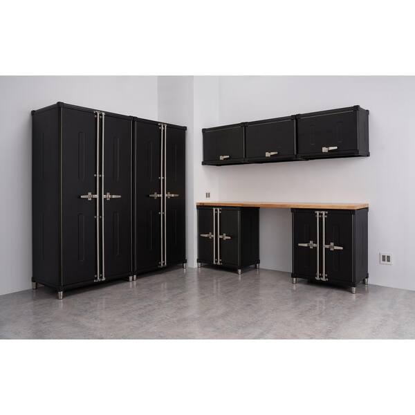 TRINITY PRO 4-Piece Garage Cabinet Set, Black