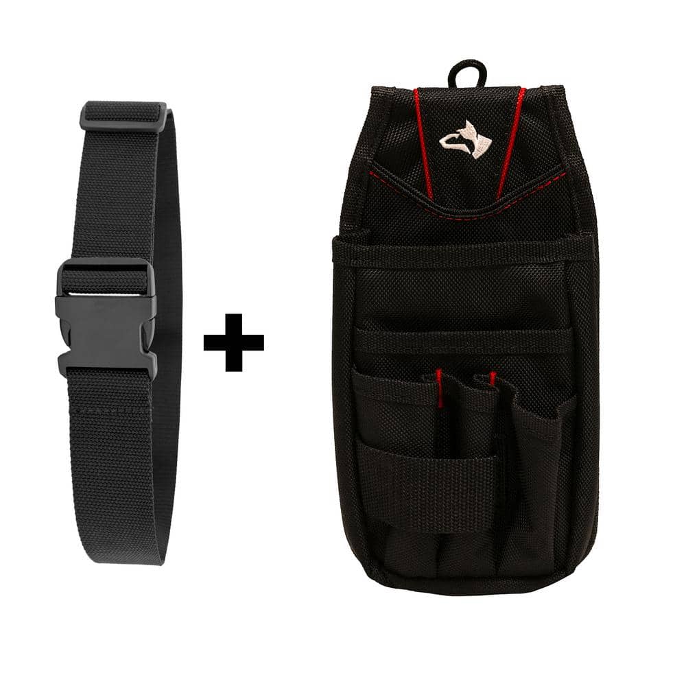 2 in. Quick Release Work Tool Belt with 5 in. 7-Pocket Clip On Utility Tool
