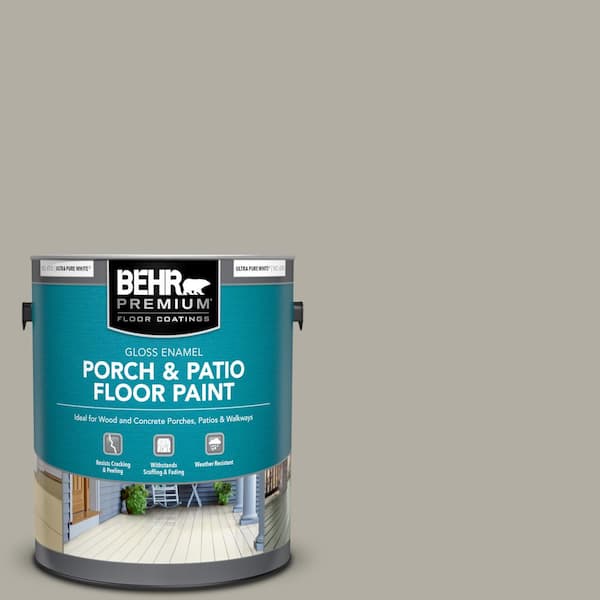 BEHR PREMIUM 1 gal. #790D-4 Granite Boulder Gloss Enamel Interior/Exterior Porch and Patio Floor Paint