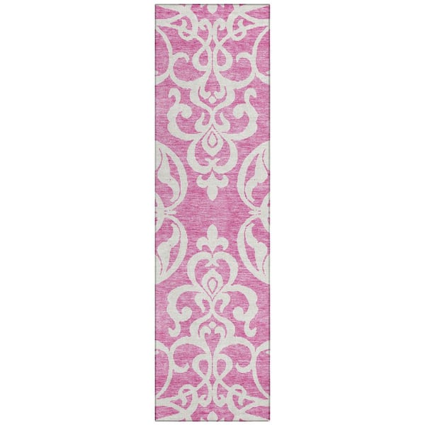 Addison Rugs Chantille Machine Washable Indoor/Outdoor Abstract ACN973 Blush 2 ft. 3 in. x 7 ft. 6 in. Area Rug