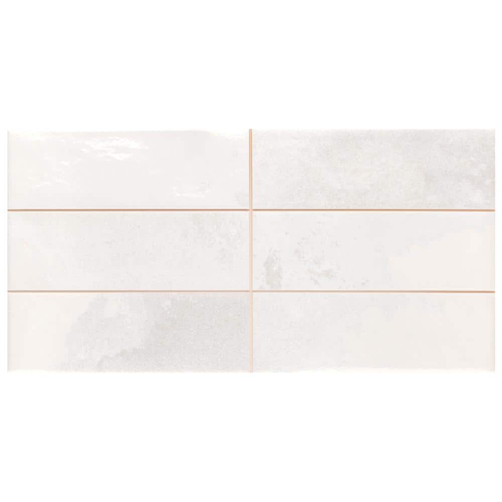 Merola Tile Kings Luxe Tradition Brick White 7-7/8 in. x 7