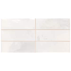 Kings Luxe Tradition Brick White 7-7/8 in. x 15-3/4 in. Ceramic Wall Tile (10.56 sq. ft./Case)
