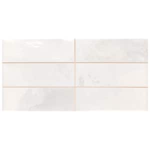 Kings Tradition Brick White 7-7/8 in. x 15-3/4 in. Porcelain Wall Tile (10.56 sq. ft./Case)