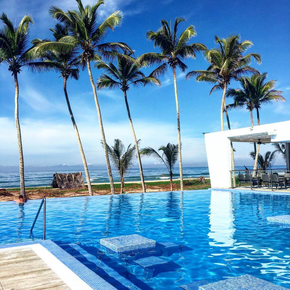 Landscape Blue Glossy Glass Mosaic Tile for Pools and Showers