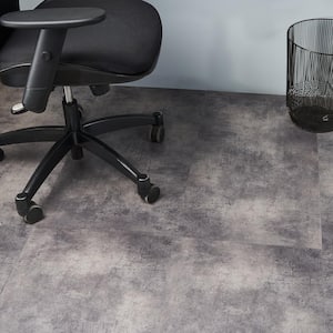 Duren Concreto Steel 28MIL x 18 in. x 36 in. Glue Down Luxury Vinyl Tile Flooring (1728 Sq. Ft./Pallet)