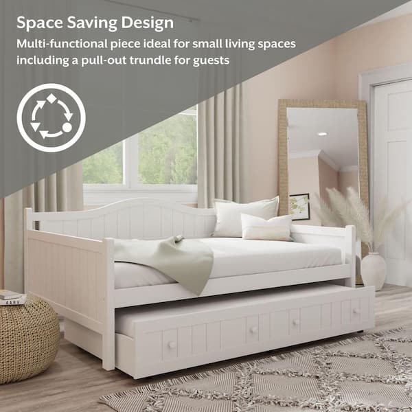 Hillsdale Furniture Staci White Full Daybed with Trundle 1525FDBT