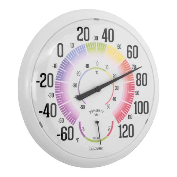 La Crosse 13.5 in. Analog Dial Thermometer with Color Scale