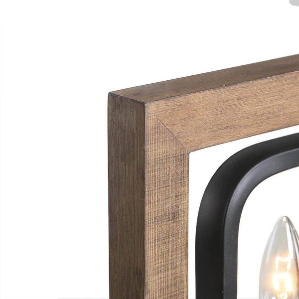 LNC Farmhouse 31.5 in. 6-Light Solid Wood Candlestick