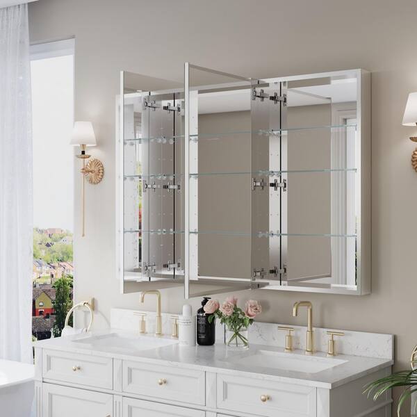 FORCLOVER 52 in. W x 36 in. H Rectangular Aluminum Recessed