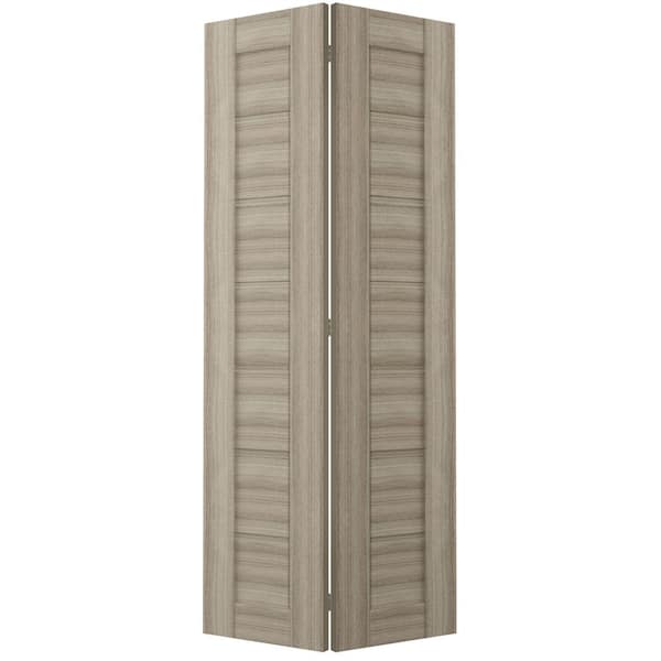 Belldinni Alda 48 in. x 79.375 in. Solid Composite Core Shambor Finished Wood Bifold Door with Hardware