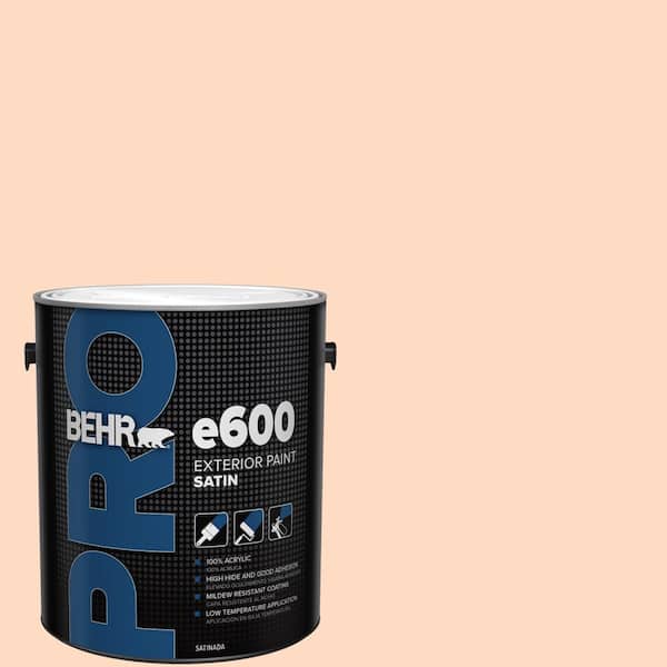 BEHR PRO 1 gal. #250A-3 Whispering Peach Satin Exterior Paint