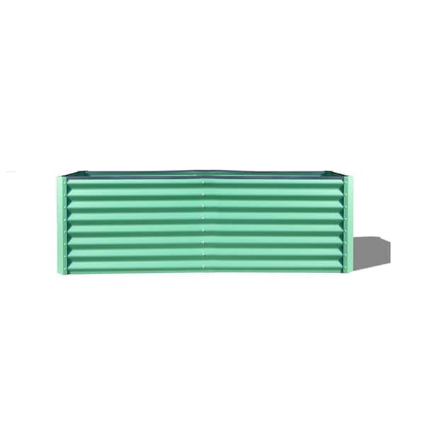 6 ft. x 3 ft. x 2 ft. Green Steel Outdoor Planter Garden Boxes