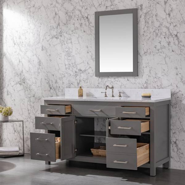 Margate 59 in. W x 21.5 in. D Bath Vanity Cabinet Only in Dark Gray Margate 59 in. W x 21.5 in. D Bath Vanity Cabinet Only in Dark Gray
