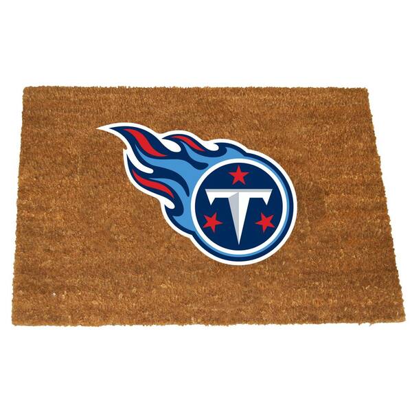 The Memory Company Tennessee Titans 19.5 in. x 29.5 in. Coir Fiber Colored Logo Door Mat