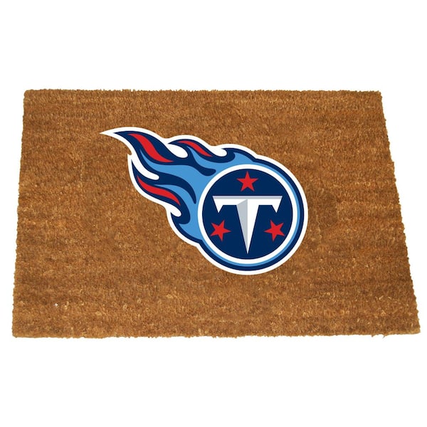 The Memory Company Tennessee Titans 19.5 in. x 29.5 in. Coir Fiber Colored Logo Door Mat