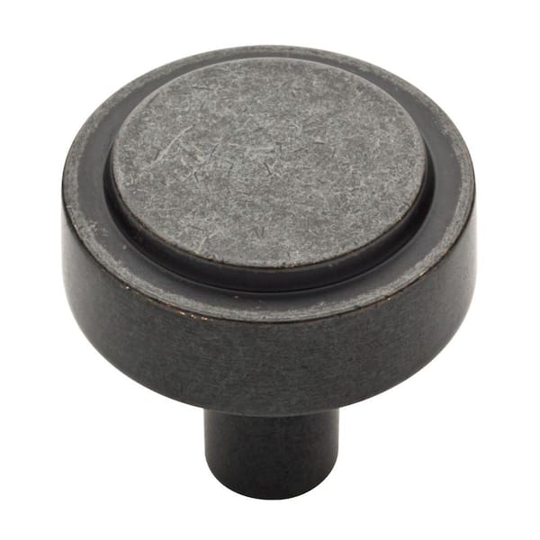 Liberty Soft Industrial 1-1/4 in. (32mm) Soft Iron Round Cabinet Knob