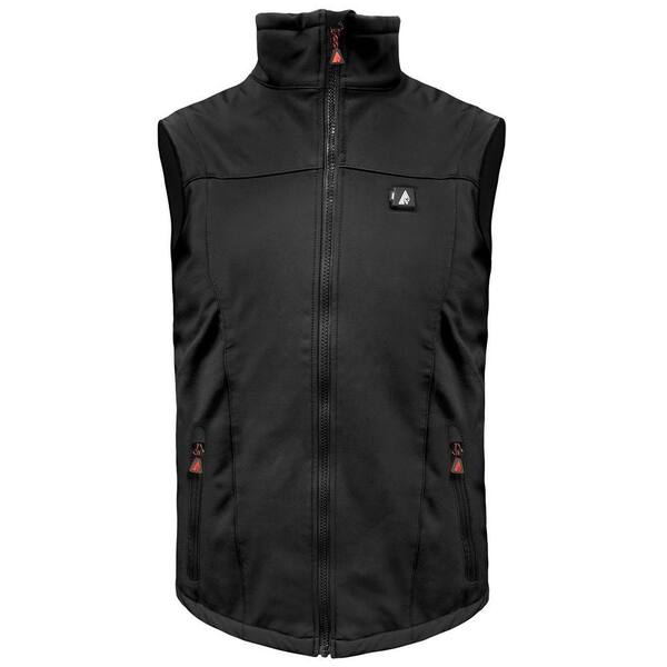 ACTIONHEAT Men's Medium Black Softshell 5-Volt Battery Heated Vest