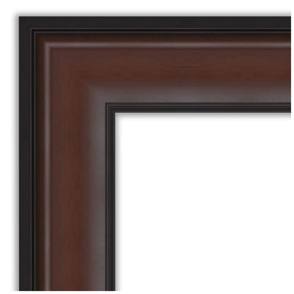 Harvard Walnut Rectangular Beveled Bathroom Vanity Mirror