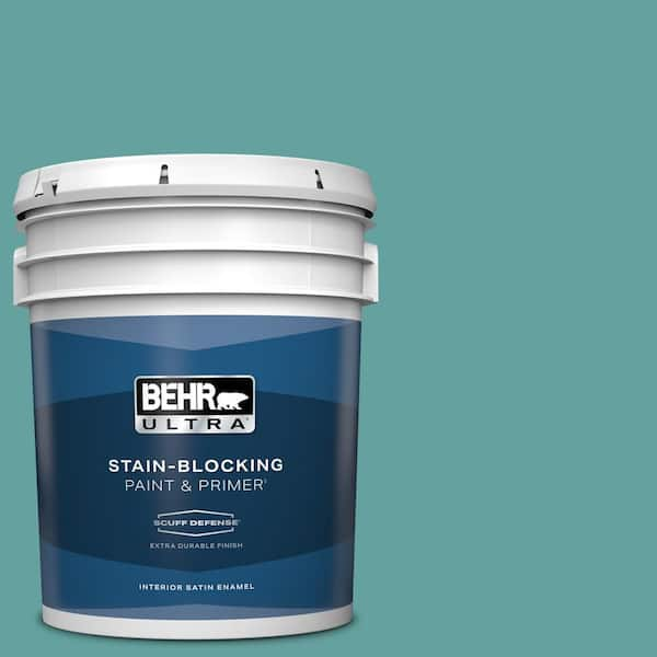 BEHR ULTRA 5 gal. #T13-20 Folk Song Extra Durable Satin Enamel Interior Paint & Primer