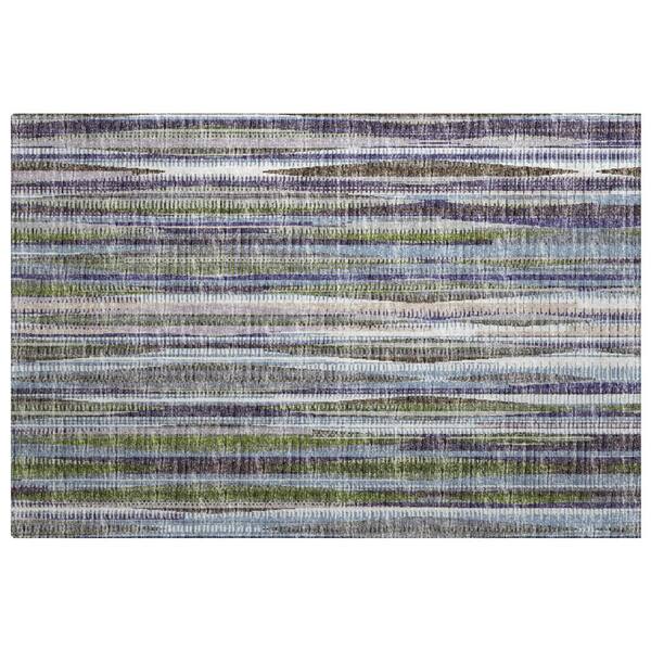 Dream Shag Premium Machine Washable Abstract ADS31 Plum 2 ft. x 3 ft. Accent Rug