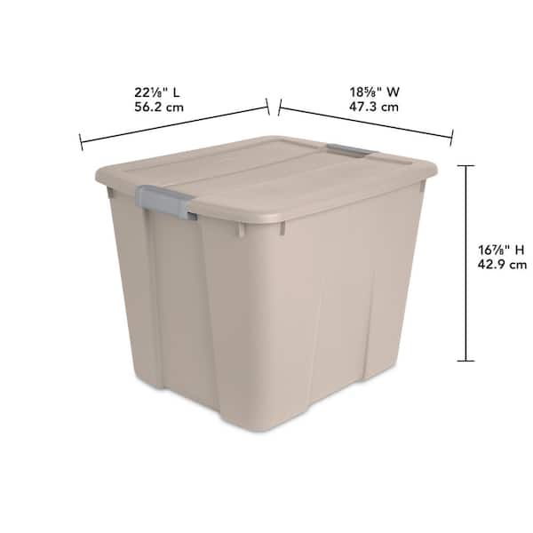Sterilite 20 Latching Storage Bin 19178506 The Home Depot