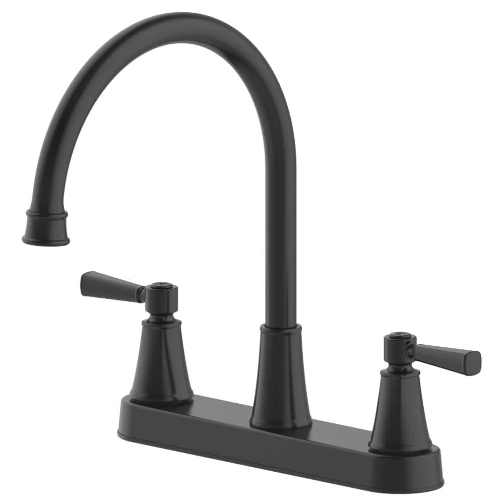 Glacier Bay Melina DoubleHandle Standard Kitchen Faucet with Side