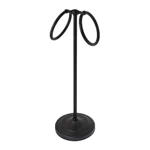 17 in. Counter Top Towel Ring for Hand Towels in Rubbed Bronze