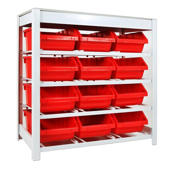 Costway Chrome Metal Base with Plastic Top Rolling Kitchen Cart (15-in x 25-in x 35-in)