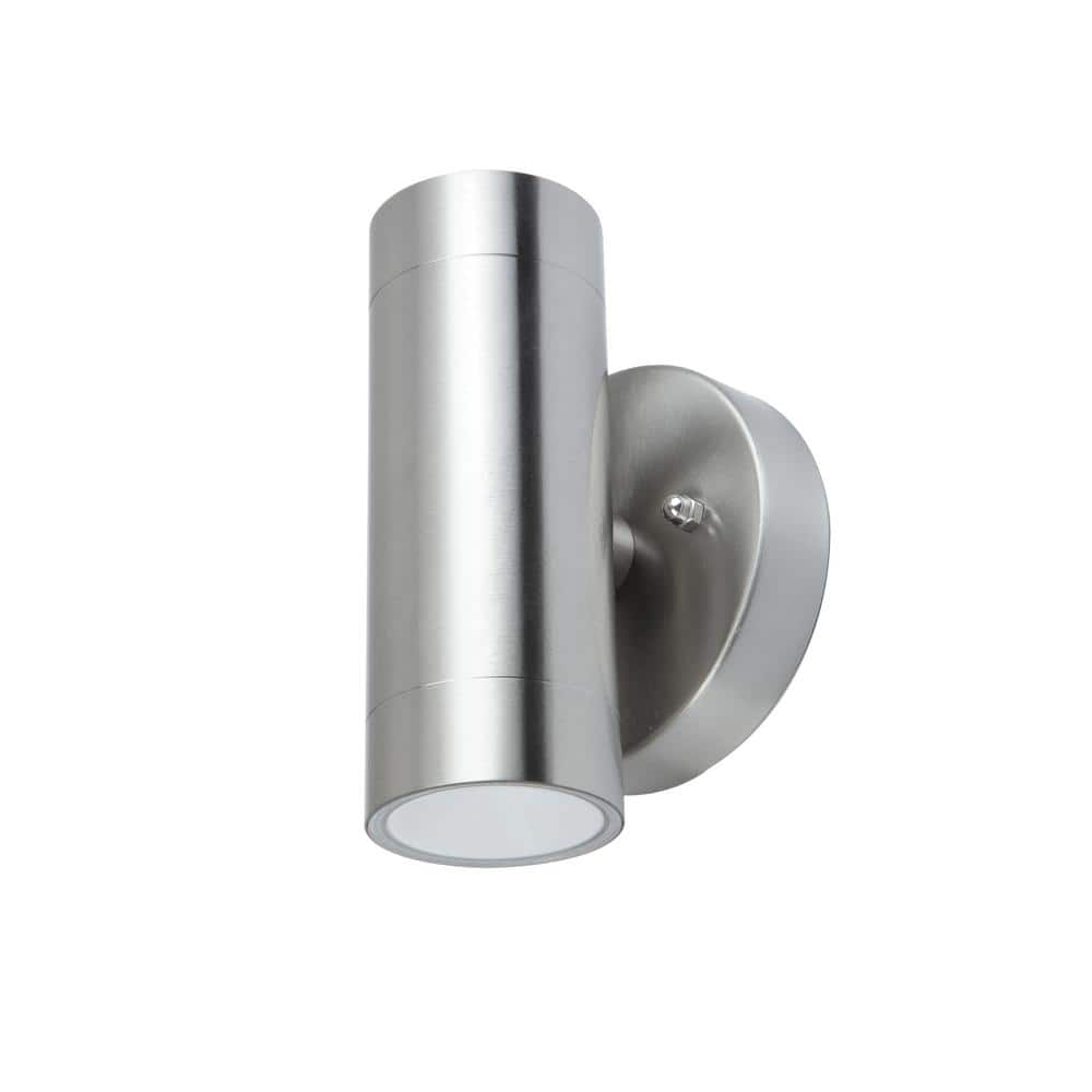2-Light Brushed Stainless Steel Outdoor Integrated LED Wall Lantern Sconce price history on PriceWatchPro