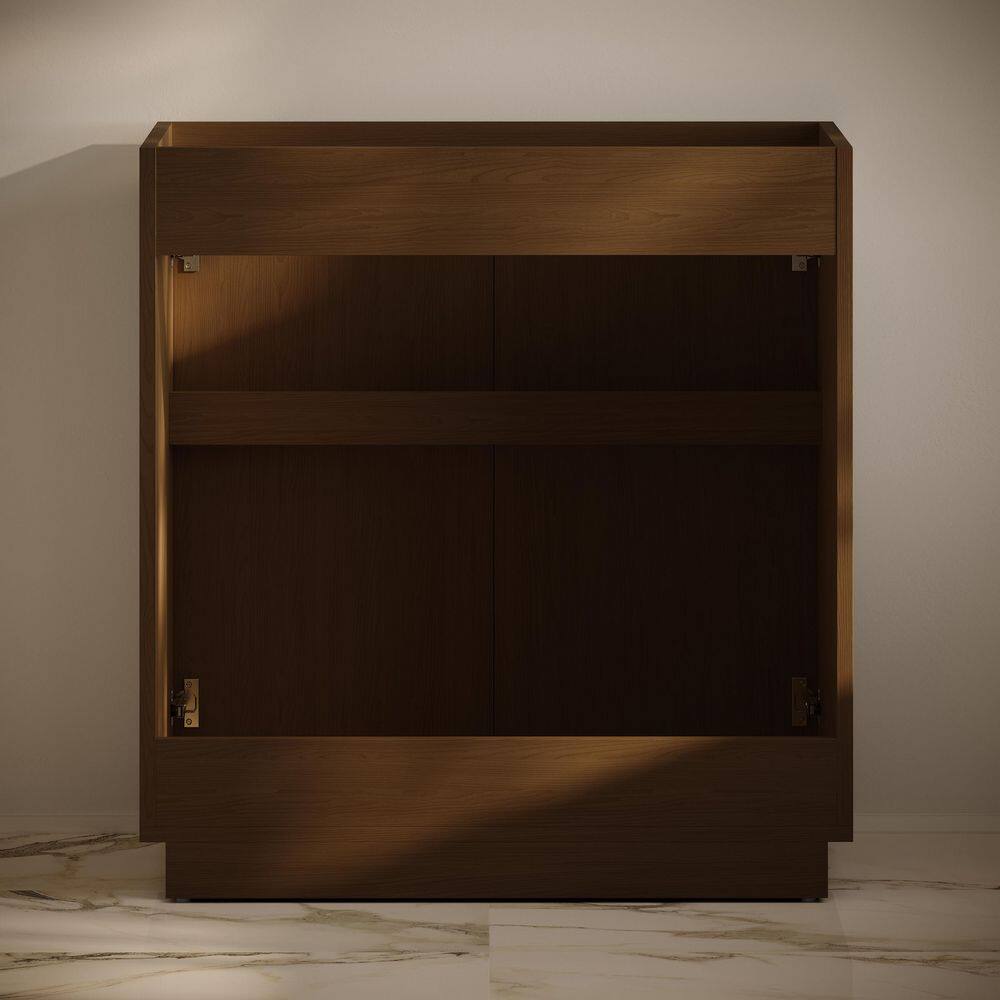 St. Tropez 36" Freestanding Brown Oak Bathroom Vanity Cabinet