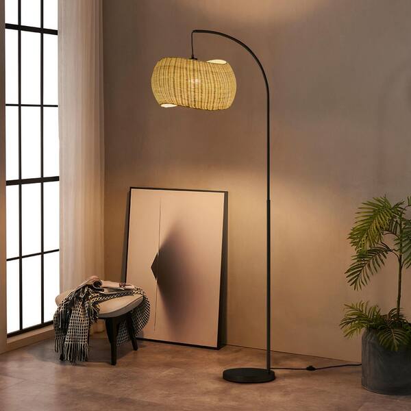 Brightech Wave Pendant 78 in Classic Matte Black Mid-Century 9W