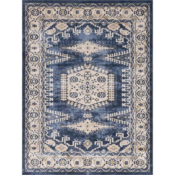 Unique Loom Utopia Larissa Dark Blue 9' 0 x 12' 0 Area Rug
