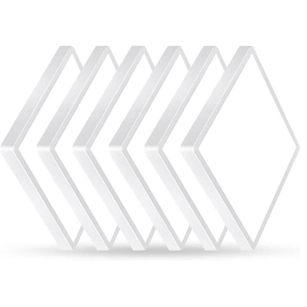 13 in. 1-Light Brushed Nickel Platter Selectable LED Flush Mount 2700K/3000K/3500K/4000K/5000K (6-PACK)