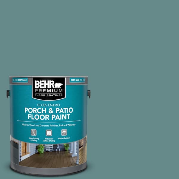 BEHR PREMIUM 1 gal. #S440-5 Tasmanian Sea Gloss Enamel Interior/Exterior Porch and Patio Floor Paint